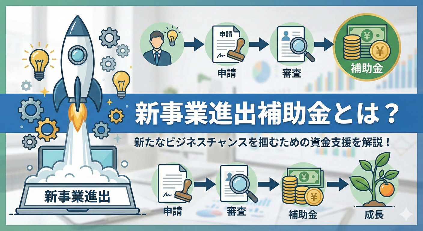 【後継制度】新事業進出補助金とは？事業再構築との違いとNG事例