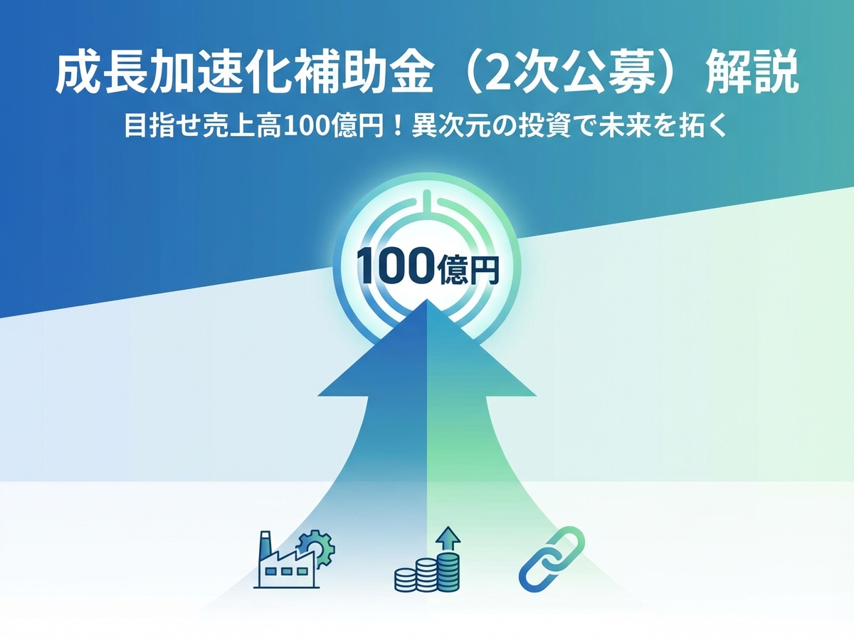 成長加速化補助金（2次公募）の申請受付開始！全体像とスケジュール