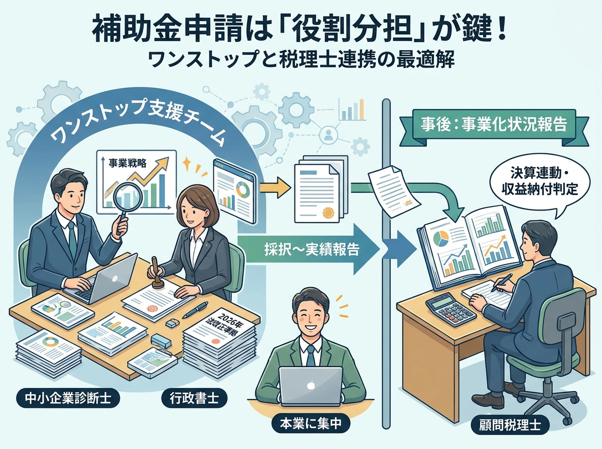 補助金申請の「工程別」専門家ガイド｜2026年改正法に準拠した効率的な依頼方法とは