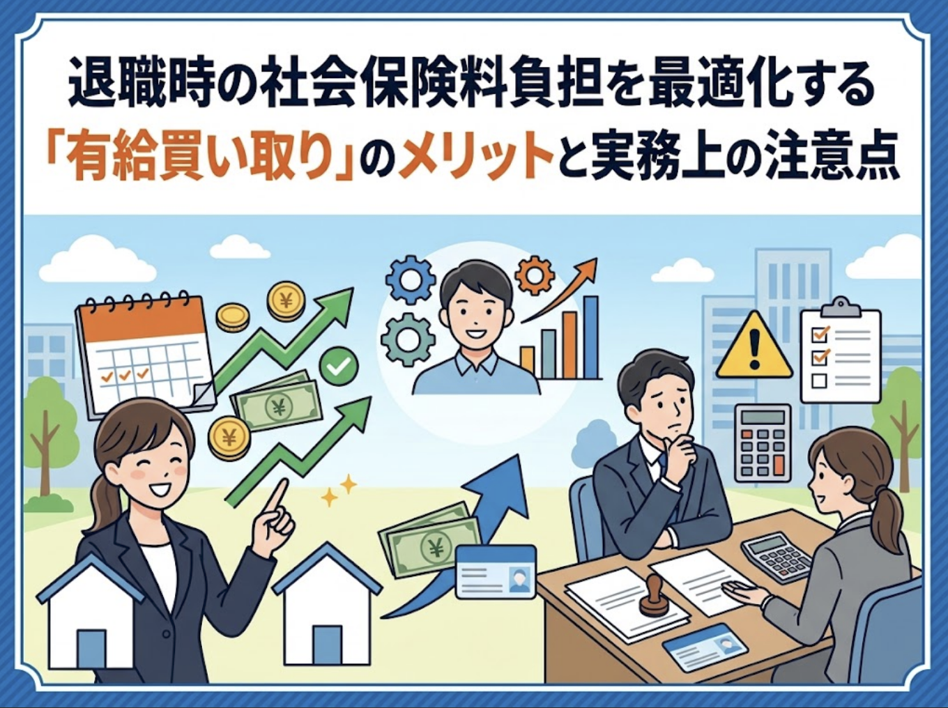 退職時の社会保険料負担を最適化する「有給買い取り」のメリットと実務上の注意点